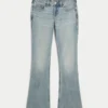 Matala vyötäröinen vaalea bootcut-farkku Matala vyötäröinen vaalea bootcut-farkku