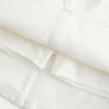 Matala vyötäröinen valkoinen denim-minihame Matala vyötäröinen valkoinen denim-minihame