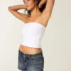 Matala vyötäröiset tummat denim-minishortsit Matala vyötäröiset tummat denim-minishortsit