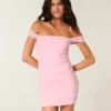 Mesh Off-the-Shoulder Bodycon -mekko Mesh Off-the-Shoulder Bodycon -mekko