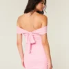 Mesh Off-the-Shoulder Bodycon -mekko Mesh Off-the-Shoulder Bodycon -mekko