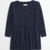 Neulottu babydoll-villapaita Neulottu babydoll-villapaita