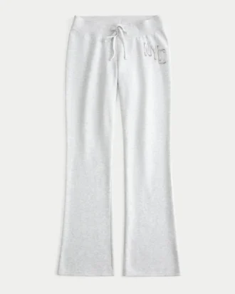 NYC-grafiikka Bootcut-verkkarihousut
