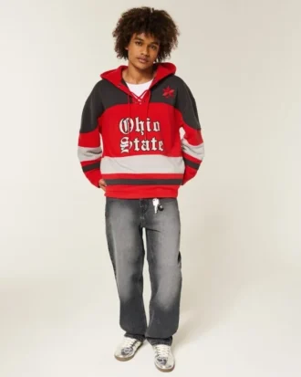 Ohio State University Buckeyes -graafinen jääkiekkopaita huppari