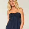 Olkaimeton, kiristetty babydoll-toppi Olkaimeton, kiristetty babydoll-toppi
