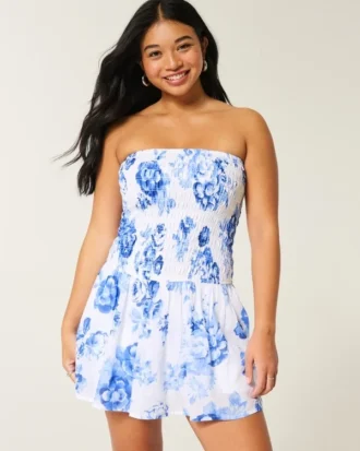 Olkaimeton smock-mekko