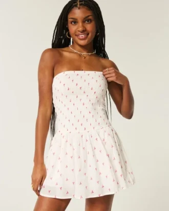 Olkaimeton smock-mekko