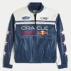 Oracle Red Bull Racing -grafiikka, tekonahkainen takki Oracle Red Bull Racing -grafiikka, tekonahkainen takki