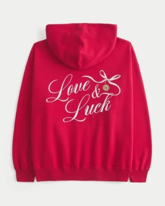 Oversized Good Luck Charm -grafiikkahuppari