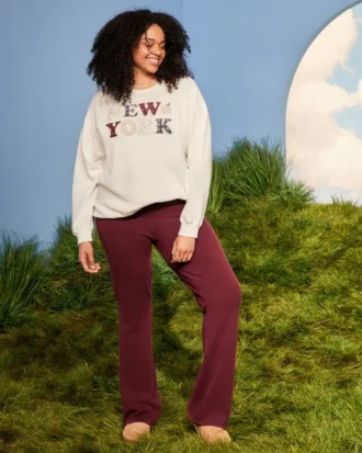 Oversized New York Graphic Crew -huppari