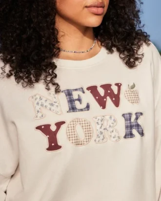 Oversized New York Graphic Crew -huppari