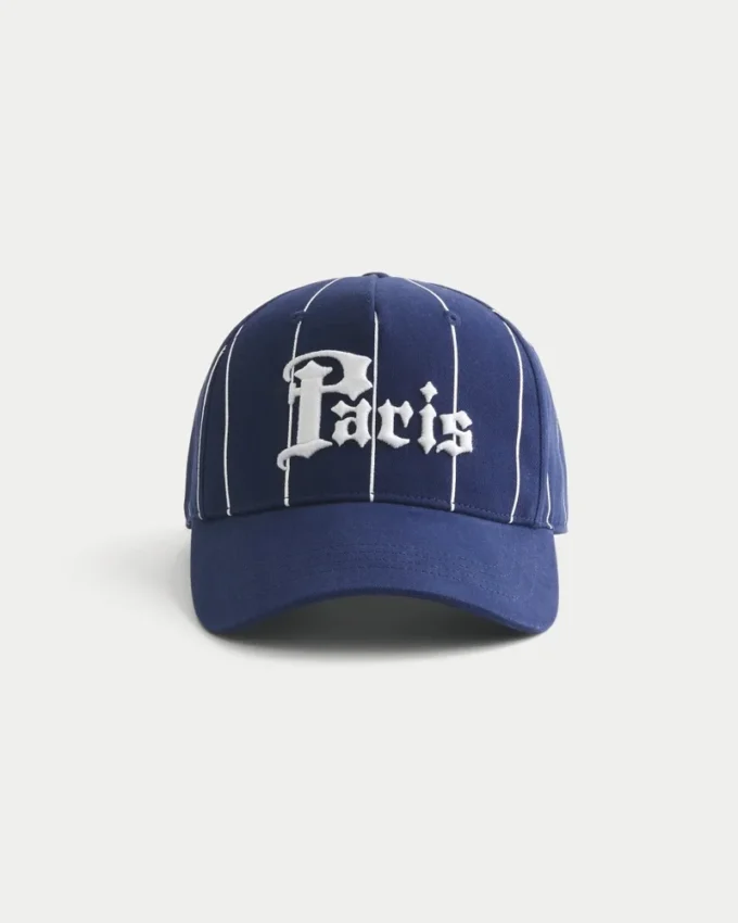 Paris-grafiikkainen baseball-lippalakki