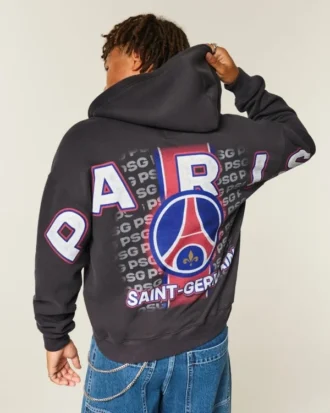 Paris Saint-Germain F.C. -graafinen vetoketjullinen huppari