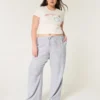Pellavaseoset vetoketjulliset baggy-housut Pellavaseoset vetoketjulliset baggy-housut