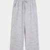 Pellavaseoset vetoketjulliset baggy-housut Pellavaseoset vetoketjulliset baggy-housut