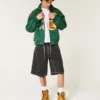 Pesty musta Cat Graphic Super Baggy -denimshortsit Pesty musta Cat Graphic Super Baggy -denimshortsit