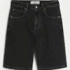 Pesty musta Cat Graphic Super Baggy -denimshortsit Pesty musta Cat Graphic Super Baggy -denimshortsit