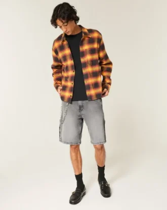 Pesty musta denim-baggy-maalarihousut