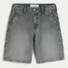 Pesty musta denim-baggy-maalarihousut Pesty musta denim-baggy-maalarihousut