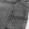 Pesty musta denim-baggy-maalarihousut Pesty musta denim-baggy-maalarihousut