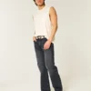 Pesty musta rento bootcut-farkku Pesty musta rento bootcut-farkku
