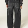 Pesty musta superbaggy-cargohousut Pesty musta superbaggy-cargohousut