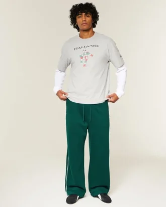 Piped Super Baggy -verkkarihousut