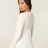 Pitkähihainen Flyaway Babydoll -neuletakki Pitkähihainen Flyaway Babydoll -neuletakki