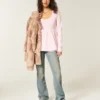 Pitkähihainen Henley-babydoll-toppi Pitkähihainen Henley-babydoll-toppi