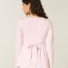 Pitkähihainen Henley-babydoll-toppi Pitkähihainen Henley-babydoll-toppi