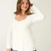 Pitkähihainen, neliönkauluksinen babydoll-mekko Pitkähihainen, neliönkauluksinen babydoll-mekko