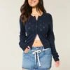 Pitsi-solmittava denim-minihame Pitsi-solmittava denim-minihame