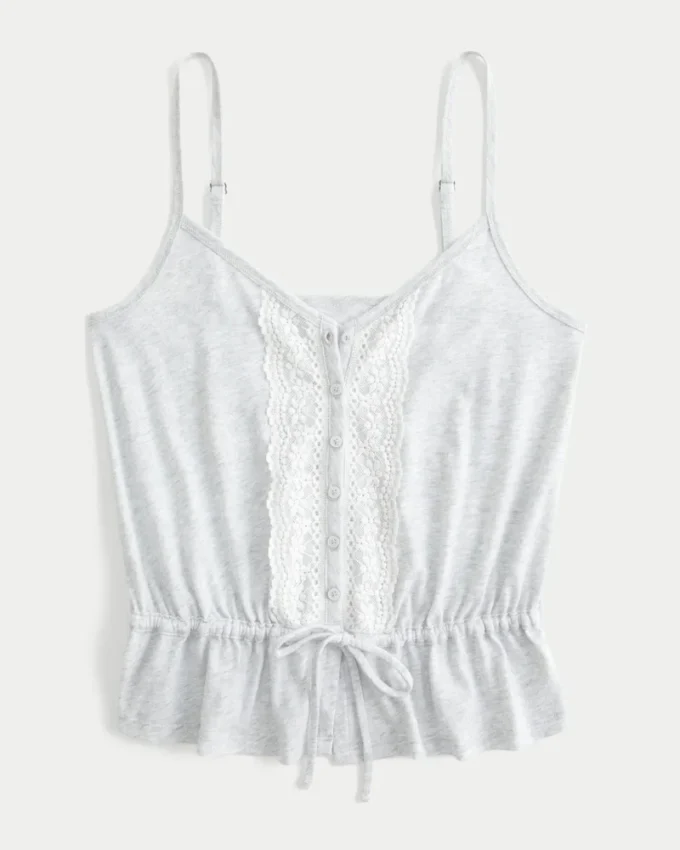 Pitsi-yksityiskohdat Peplum-toppi