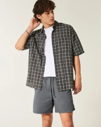 Polvipituiset twill-shortsit