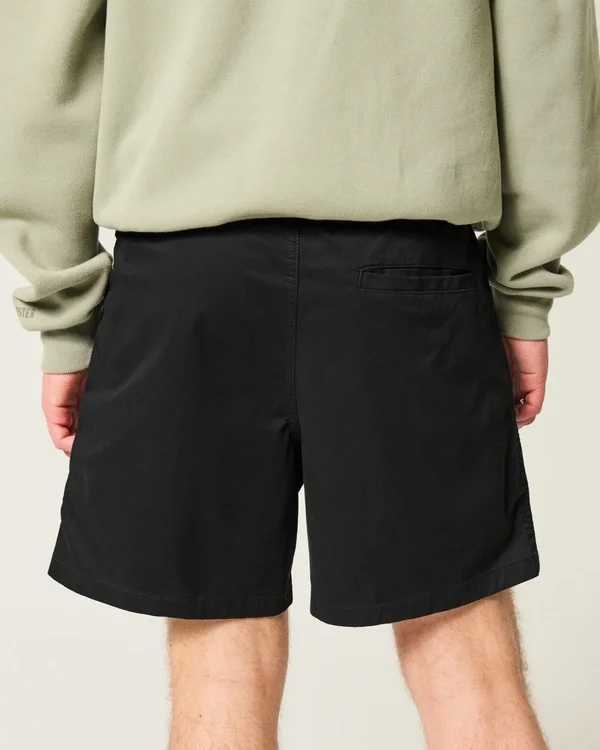 Polvipituiset twill-shortsit Polvipituiset twill-shortsit