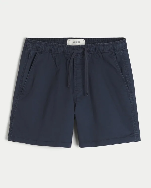 Polvipituiset twill-shortsit Polvipituiset twill-shortsit