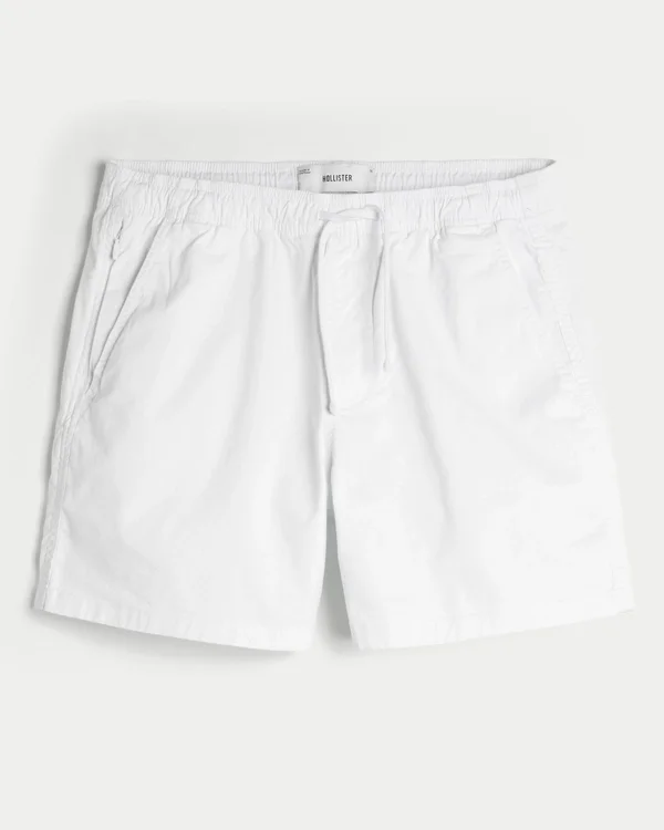Polvipituiset twill-shortsit Polvipituiset twill-shortsit