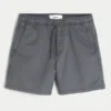 Polvipituiset twill-shortsit Polvipituiset twill-shortsit