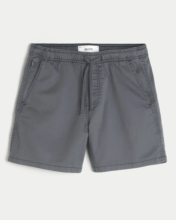 Polvipituiset twill-shortsit Polvipituiset twill-shortsit