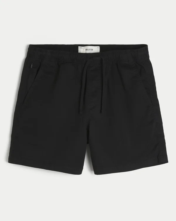 Polvipituiset twill-shortsit Polvipituiset twill-shortsit