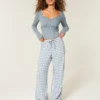 Pull-On Slub -housut