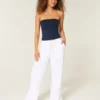Pull-On Slub -housut