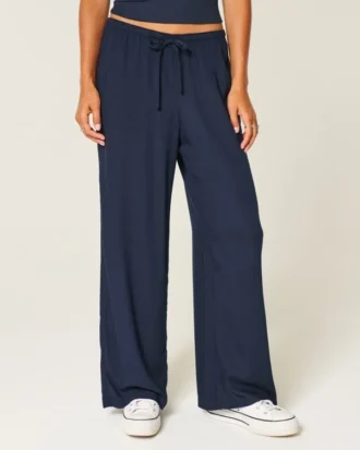 Pull-On Slub -housut