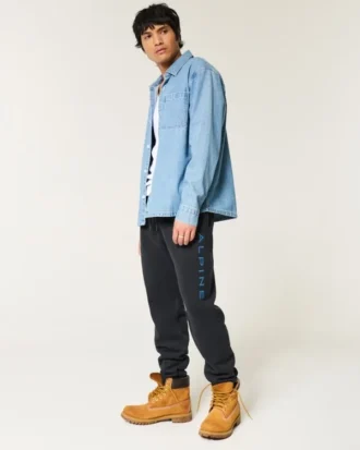 Rento alppihahmainen fleece-joggerit