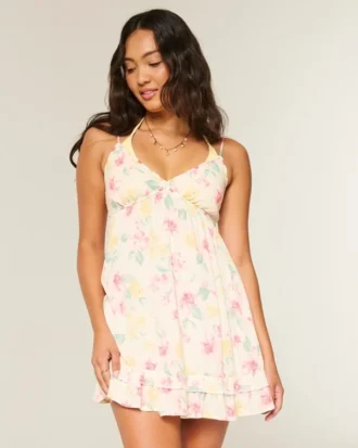 Rope Trim Babydoll -minimekko Rope Trim Babydoll -minimekko