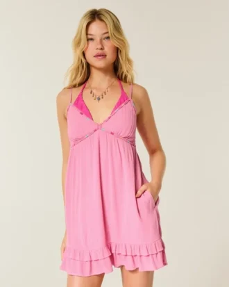 Rope Trim Babydoll -minimekko Rope Trim Babydoll -minimekko