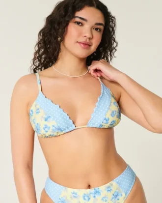 Rypytetty reuna, kolmiomainen bikiniliivi