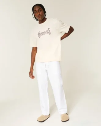 Seersucker-loose-pull-on-housut