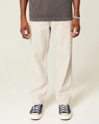 Seersucker-loose-pull-on-housut