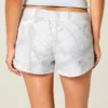 Sininen camo-fleece-minishortsit Sininen camo-fleece-minishortsit